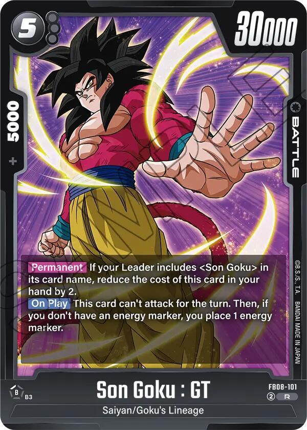 Son Goku : GT FB08-101 card from Saiyan's Pride