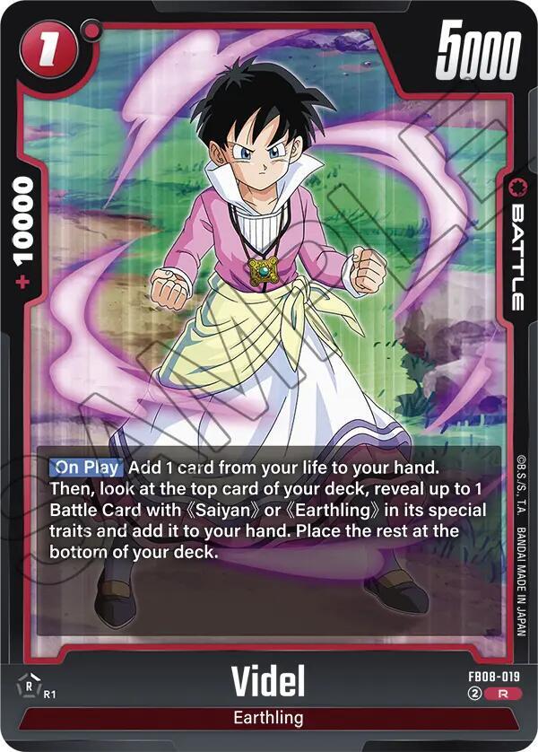 Videl FB08-019 card from Saiyan's Pride