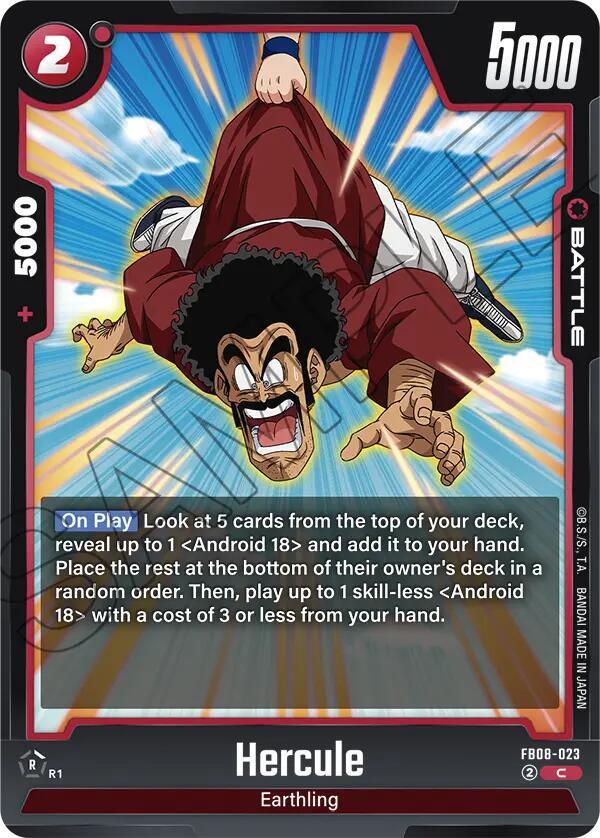 Hercule FB08-023 card from Saiyan's Pride