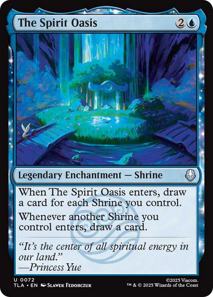 The Spirit Oasis 72 card from Avatar: The Last Airbender