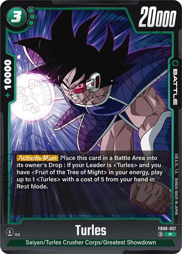 Turles FB08-057 card from Saiyan's Pride