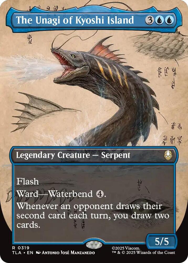 The Unagi of Kyoshi Island (Borderless) 319 card from Avatar: The Last Airbender