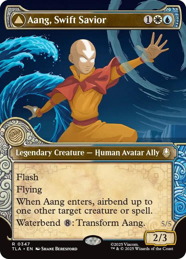 Aang, Swift Savior (Showcase) 347 card from Avatar: The Last Airbender
