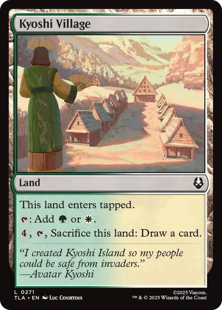 Kyoshi Village 271 card from Avatar: The Last Airbender