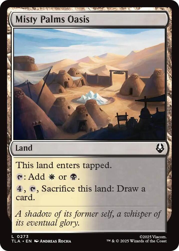 Misty Palms Oasis 273 card from Avatar: The Last Airbender