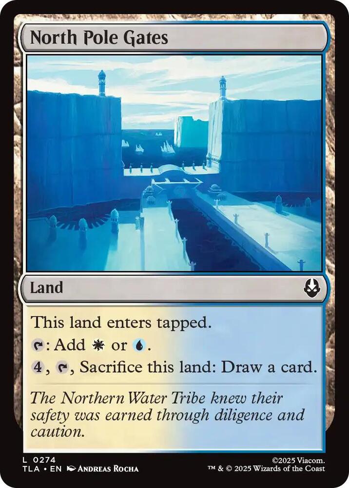 North Pole Gates 274 card from Avatar: The Last Airbender