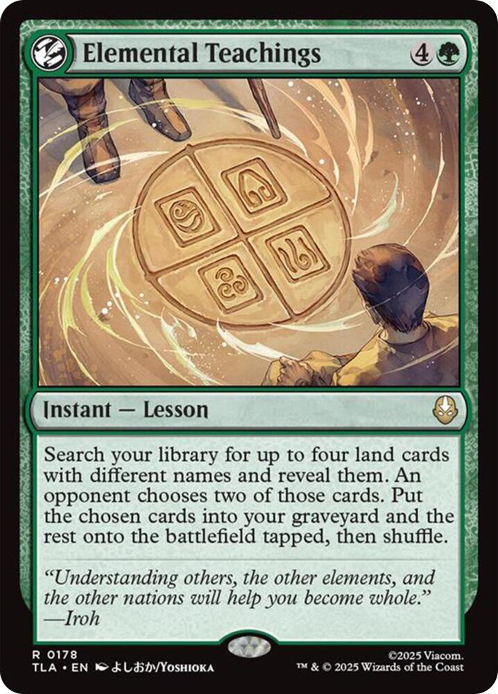 Elemental Teachings 178 card from Avatar: The Last Airbender