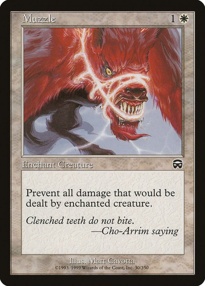 Muzzle 30 card from Mercadian Masques