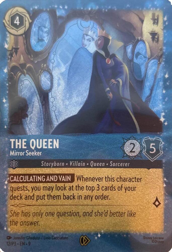 The Queen - Mirror Seeker 12 card from Disney Lorcana Promo Cards