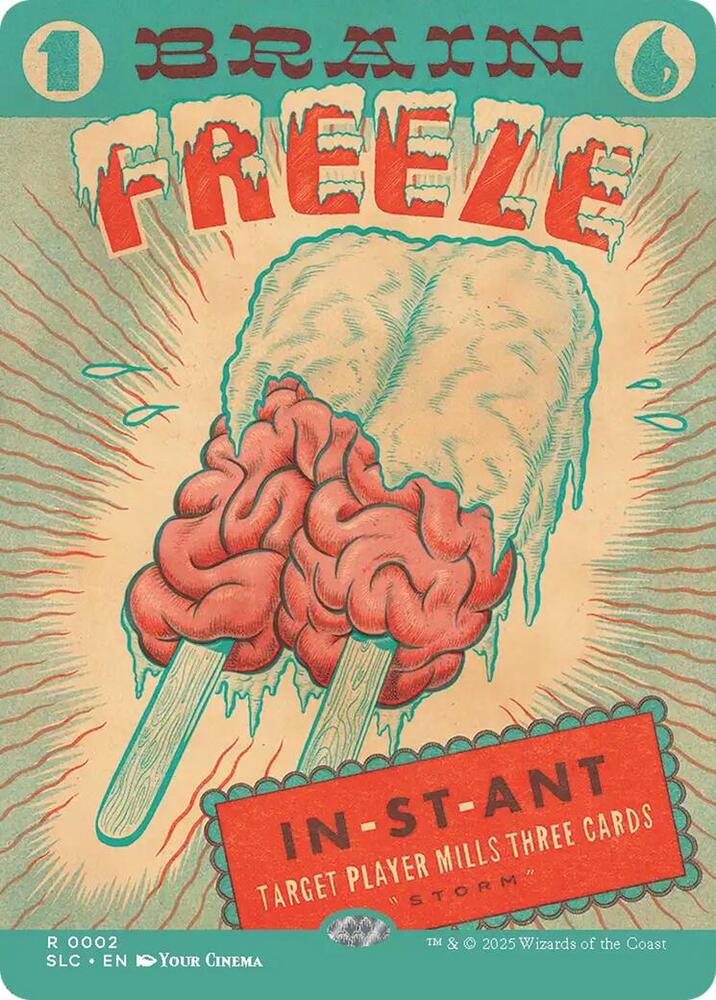 Brain Freeze 2 card from Secret Lair Countdown Kit