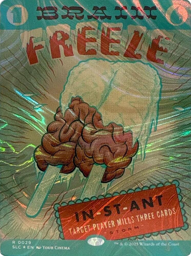 Brain Freeze (Halo Foil) 29 card from Secret Lair Countdown Kit