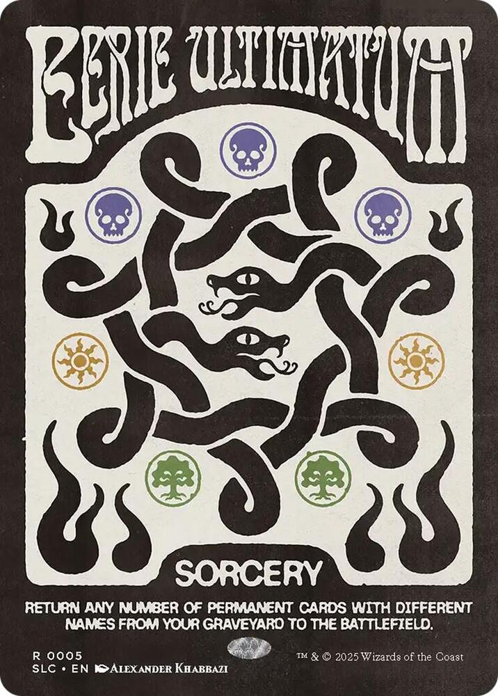 Eerie Ultimatum 5 card from Secret Lair Countdown Kit