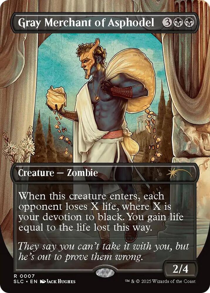 Gray Merchant of Asphodel 7 card from Secret Lair Countdown Kit