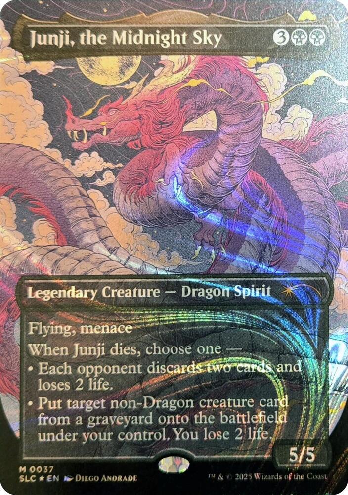 Junji, the Midnight Sky (Halo Foil) 37 card from Secret Lair Countdown Kit