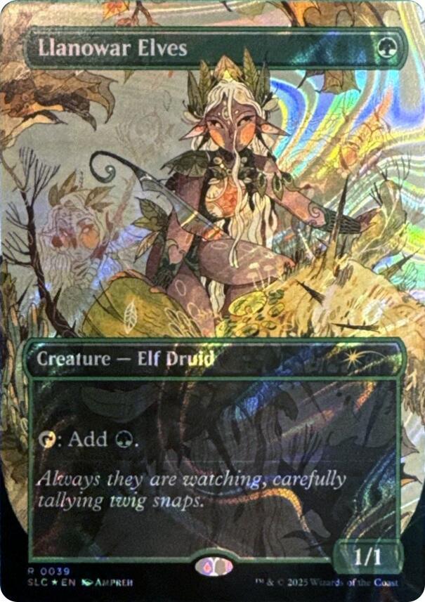 Llanowar Elves (Halo Foil) 39 card from Secret Lair Countdown Kit