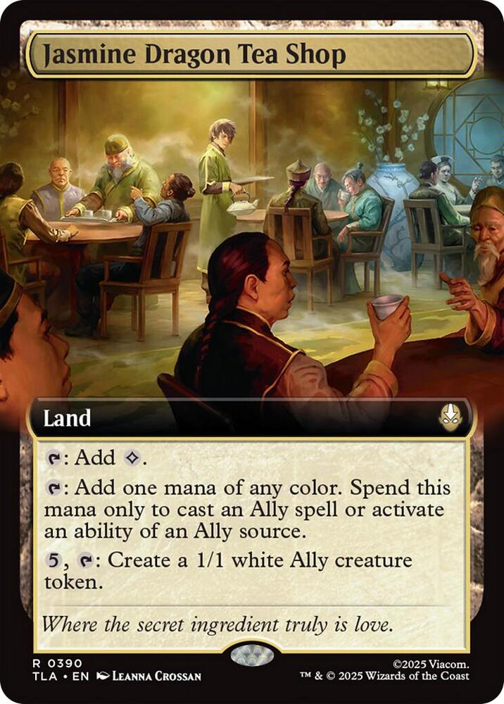 Jasmine Dragon Tea Shop (Extended Art) 390 card from Avatar: The Last Airbender
