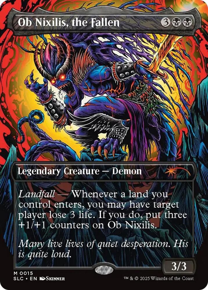 Ob Nixilis, the Fallen 15 card from Secret Lair Countdown Kit