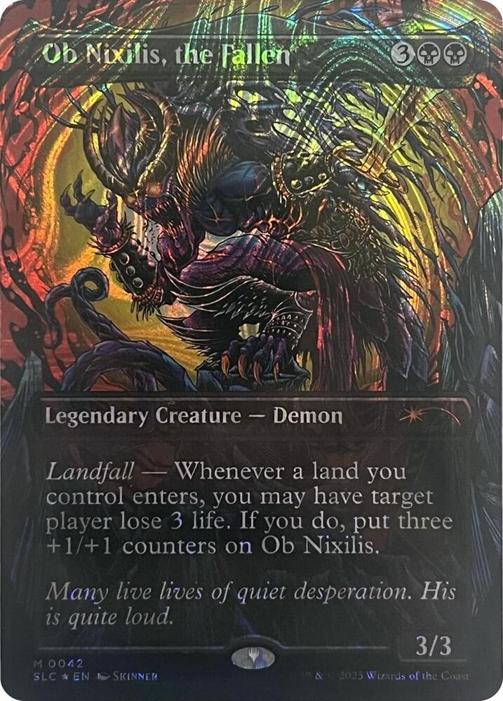 Ob Nixilis, the Fallen (Halo Foil) 42 card from Secret Lair Countdown Kit