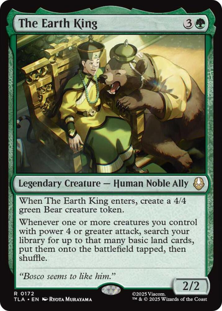 The Earth King 172 card from Avatar: The Last Airbender