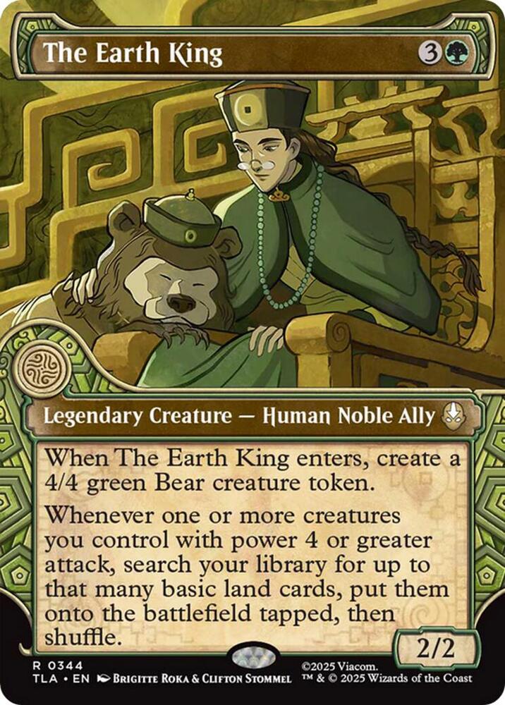 The Earth King (Showcase) 344 card from Avatar: The Last Airbender