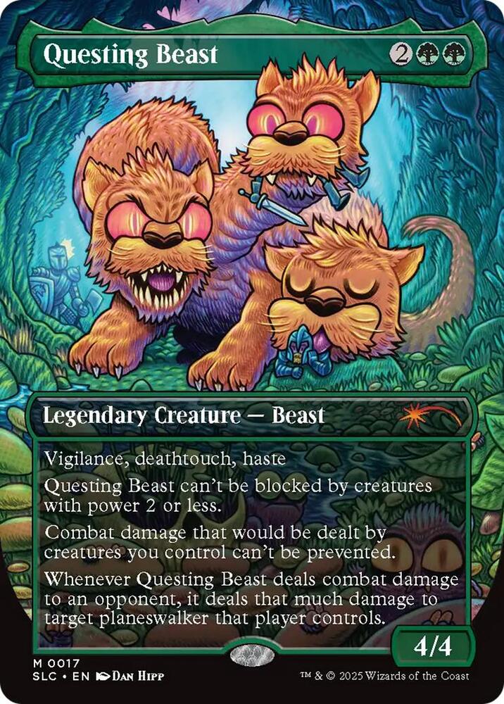Questing Beast 17 card from Secret Lair Countdown Kit
