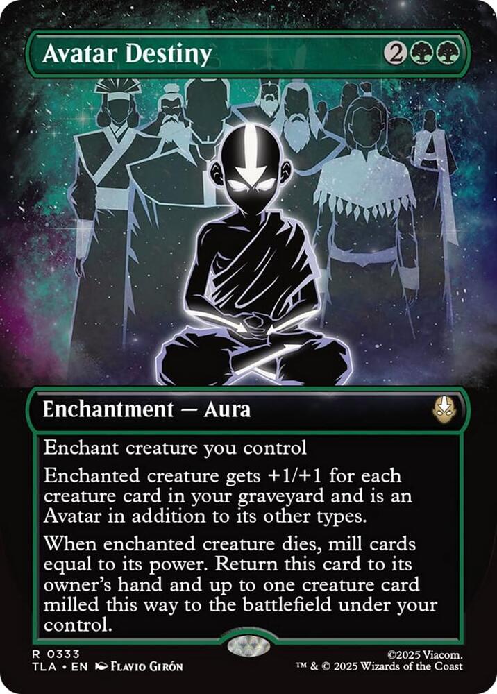 Avatar Destiny (Borderless) 333 card from Avatar: The Last Airbender