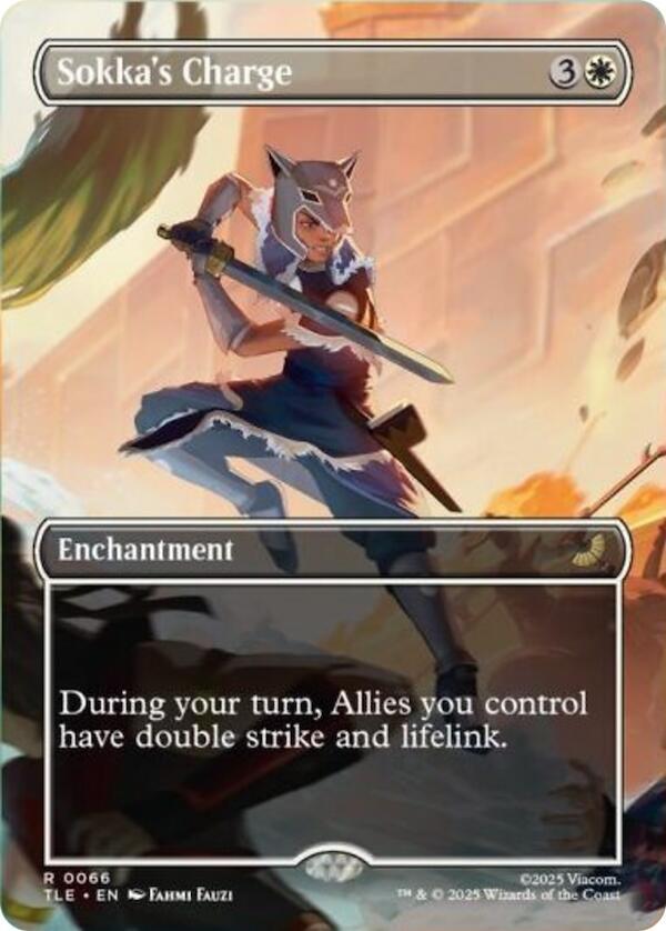 Sokka's Charge (Borderless) 66 card from Avatar: The Last Airbender: Eternal-Legal