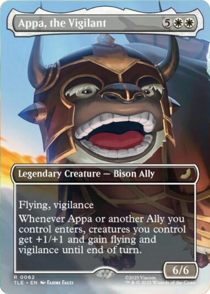 Appa, the Vigilant (Borderless) 62 card from Avatar: The Last Airbender: Eternal-Legal