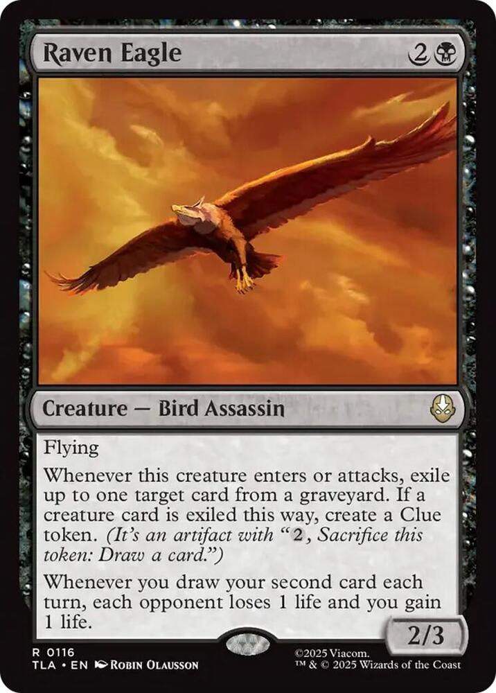 Raven Eagle 116 card from Avatar: The Last Airbender