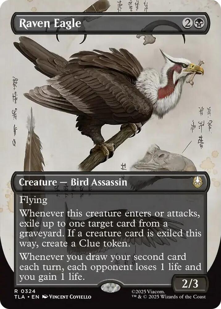 Raven Eagle (Borderless) 324 card from Avatar: The Last Airbender