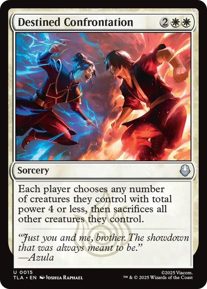 Destined Confrontation 15 card from Avatar: The Last Airbender
