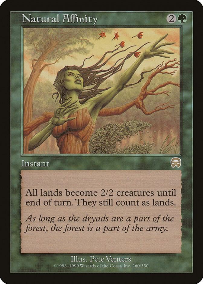 Natural Affinity 260 card from Mercadian Masques