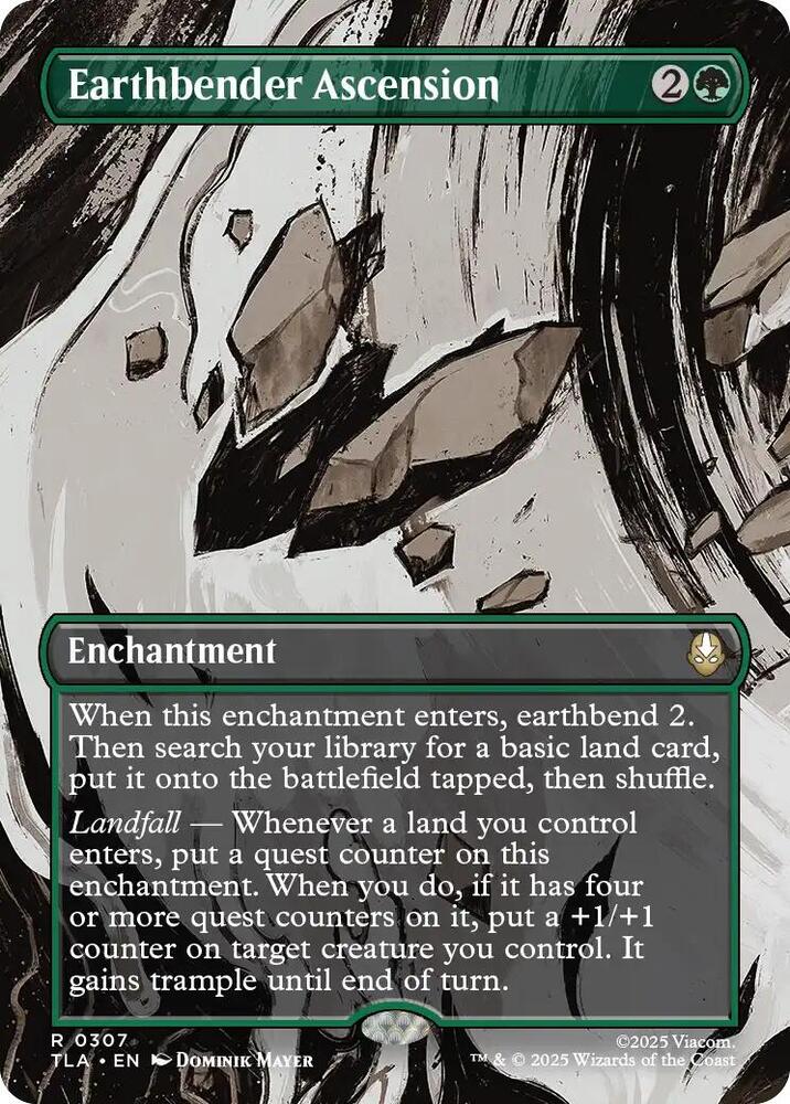 Earthbender Ascension (Borderless) 307 card from Avatar: The Last Airbender