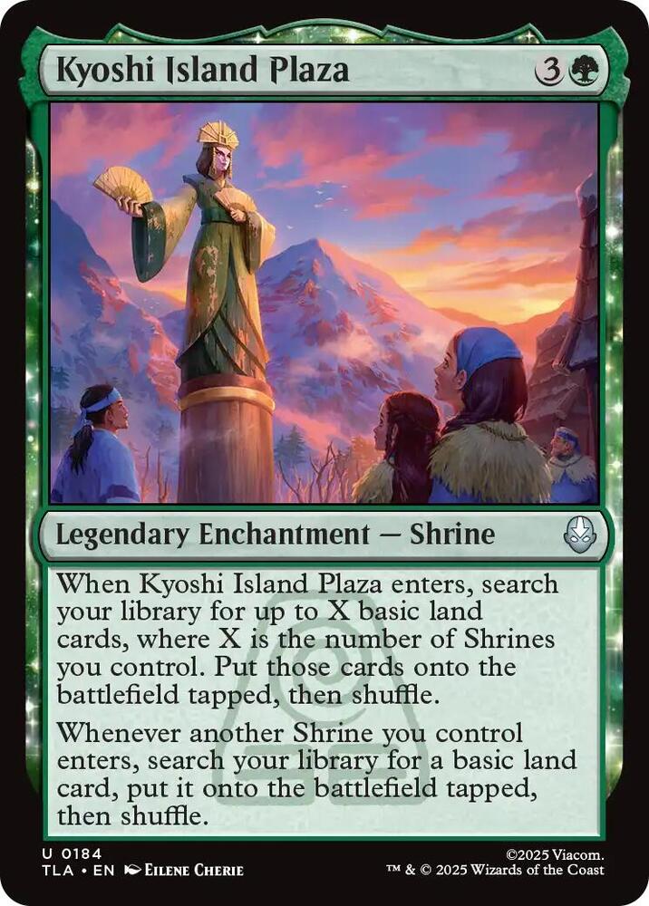 Kyoshi Island Plaza 184 card from Avatar: The Last Airbender