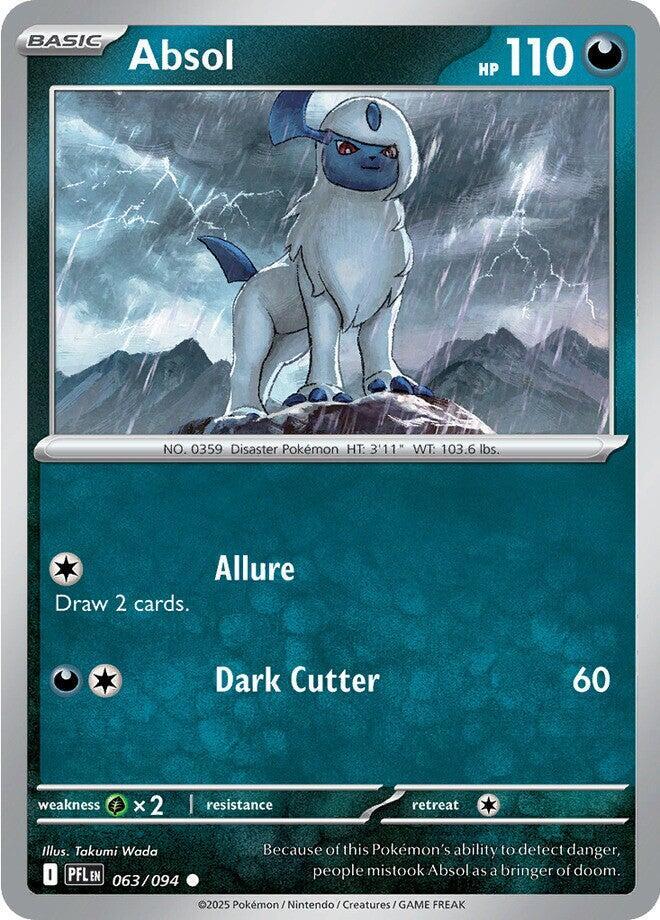 Absol 063/094 card from ME02: Phantasmal Flames