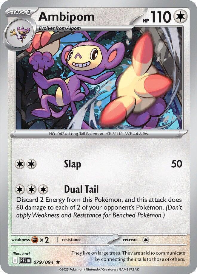 Ambipom 079/094 card from ME02: Phantasmal Flames