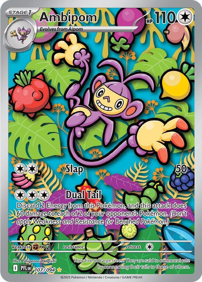 Ambipom 107/094 card from ME02: Phantasmal Flames