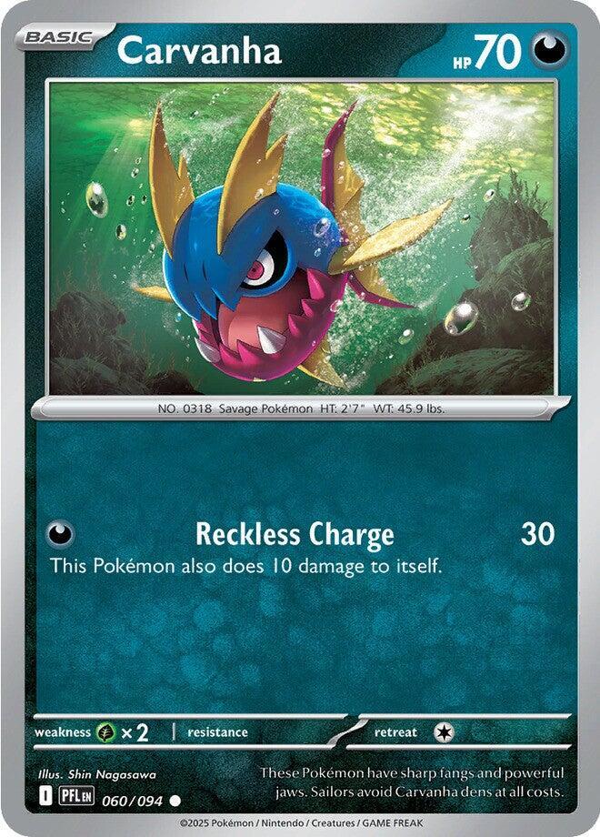 Carvanha 060/094 card from ME02: Phantasmal Flames