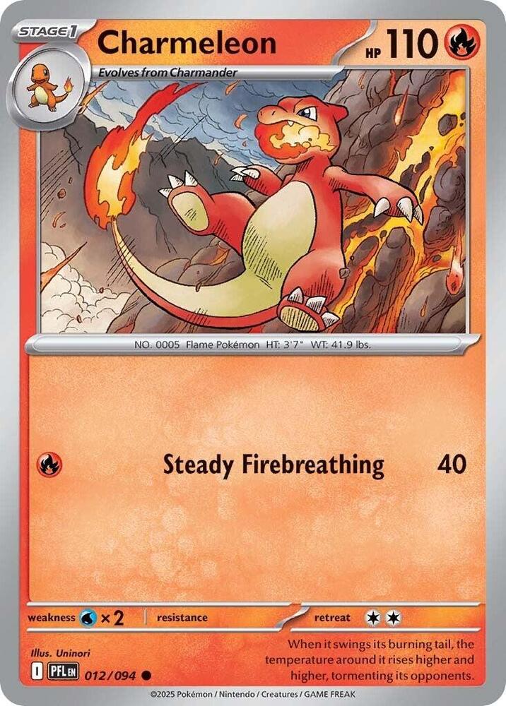 Charmeleon 012/094 card from ME02: Phantasmal Flames