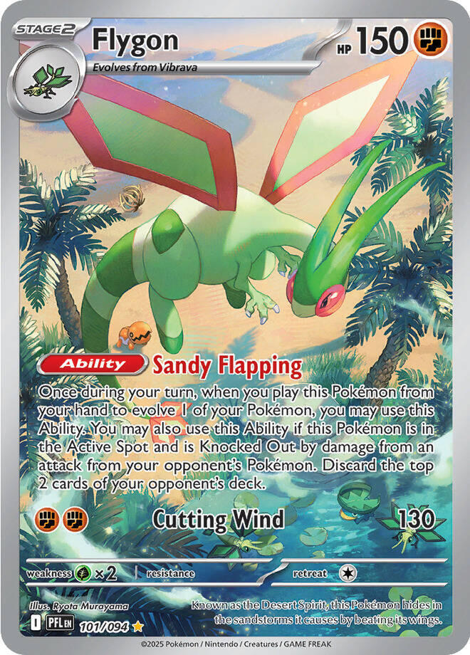 Flygon 101/094 card from ME02: Phantasmal Flames