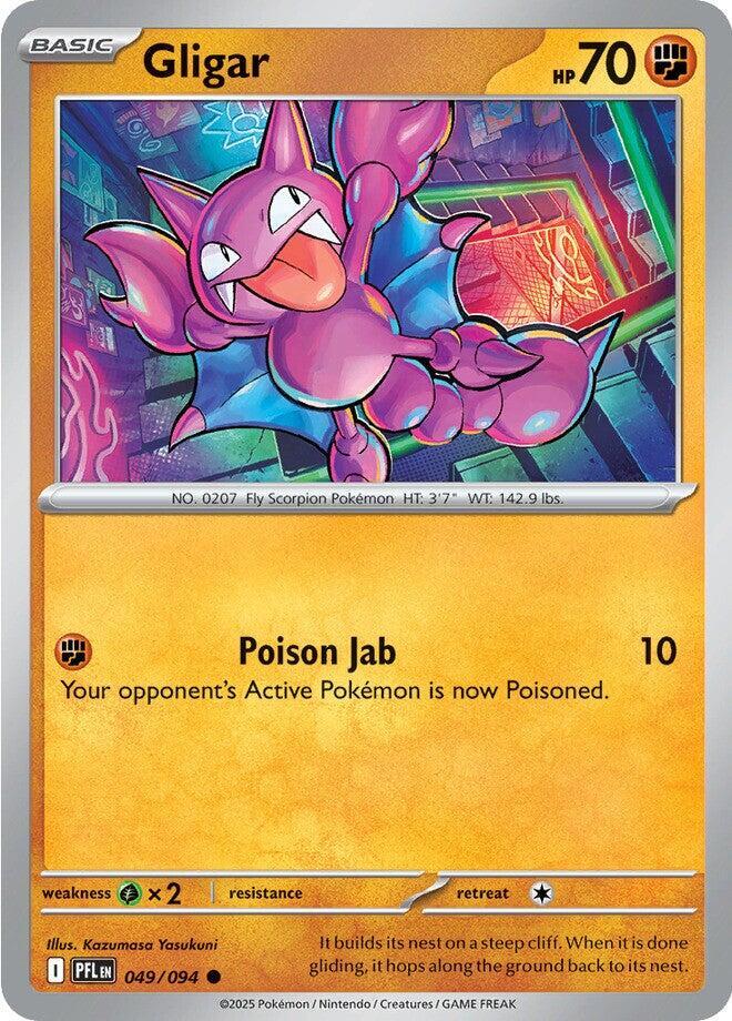 Gligar 049/094 card from ME02: Phantasmal Flames