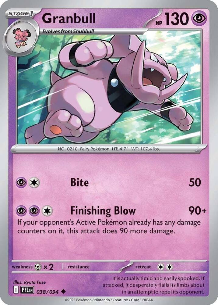 Granbull 038/094 card from ME02: Phantasmal Flames
