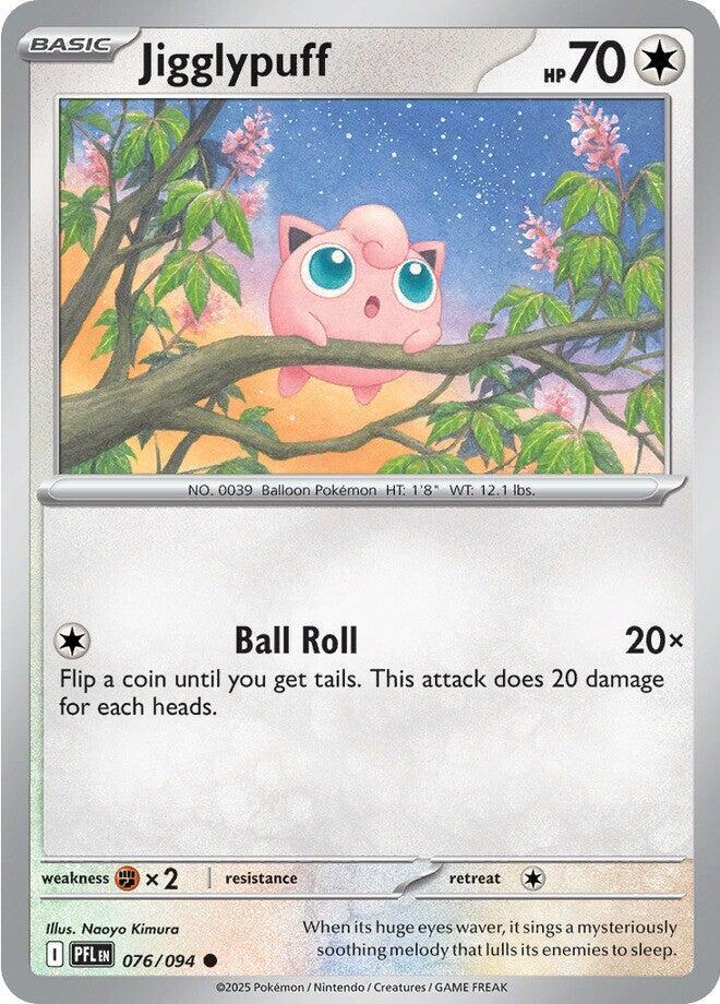 Jigglypuff 076/094 card from ME02: Phantasmal Flames