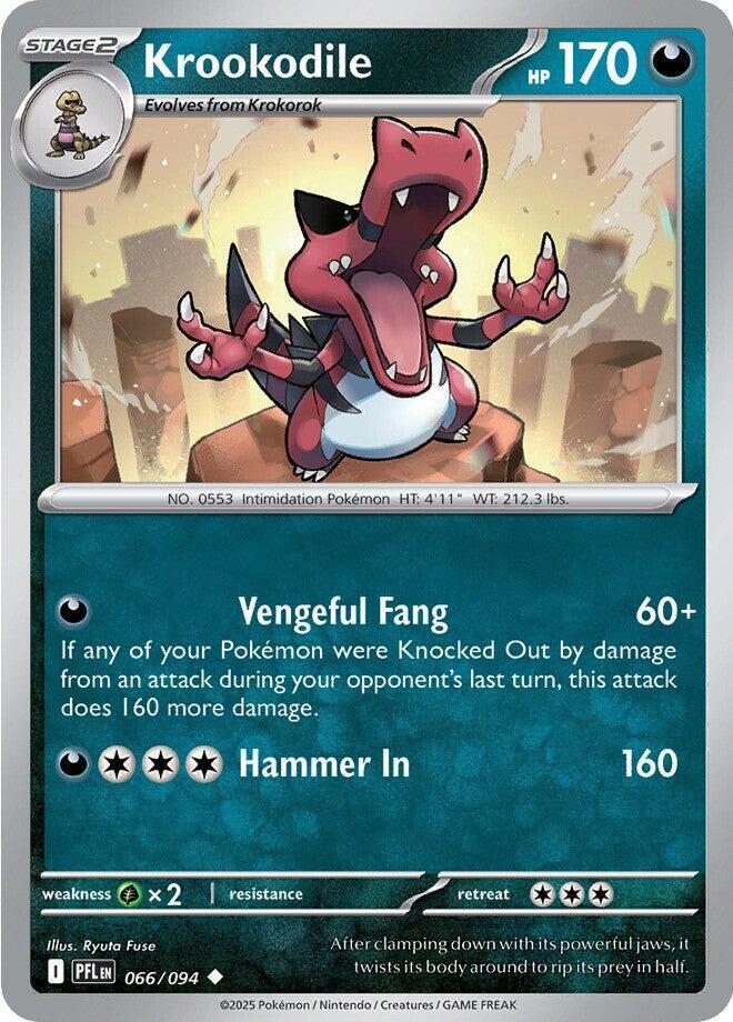 Krookodile 066/094 card from ME02: Phantasmal Flames