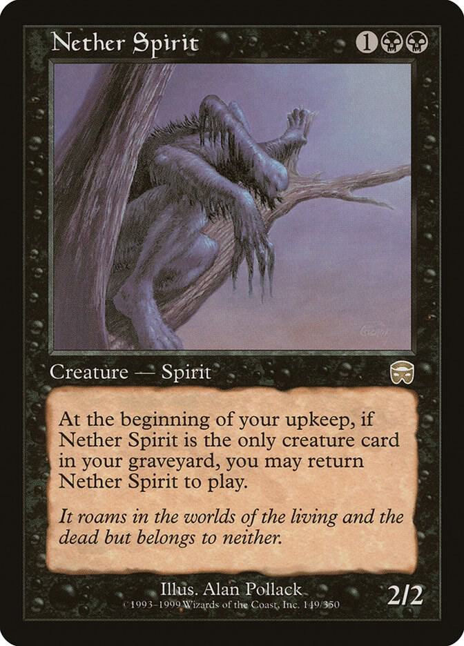 Nether Spirit 149 card from Mercadian Masques