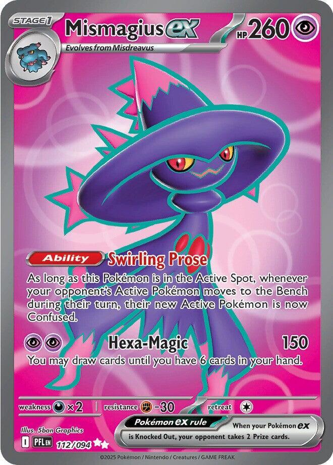 Mismagius ex 112/094 card from ME02: Phantasmal Flames