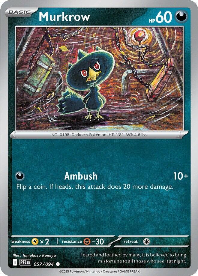 Murkrow 057/094 card from ME02: Phantasmal Flames