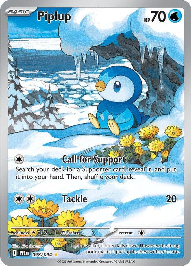 Piplup 098/094 card from ME02: Phantasmal Flames