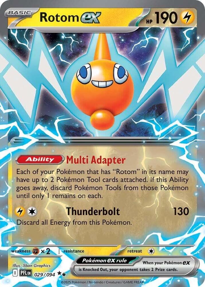 Rotom ex 029/094 card from ME02: Phantasmal Flames
