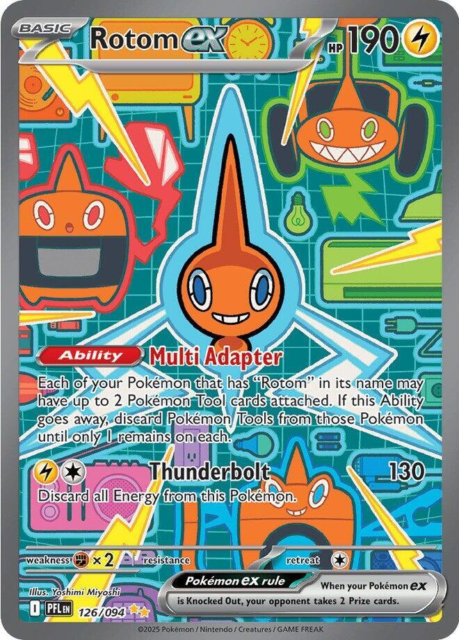 Rotom ex 126/094 card from ME02: Phantasmal Flames